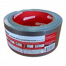 Лента клейкая армированная Derzhi, 50 мм х 10 м, серебристая фото Лента клейкая армированная Derzhi, 50 мм х 10 м, серебристая картинка